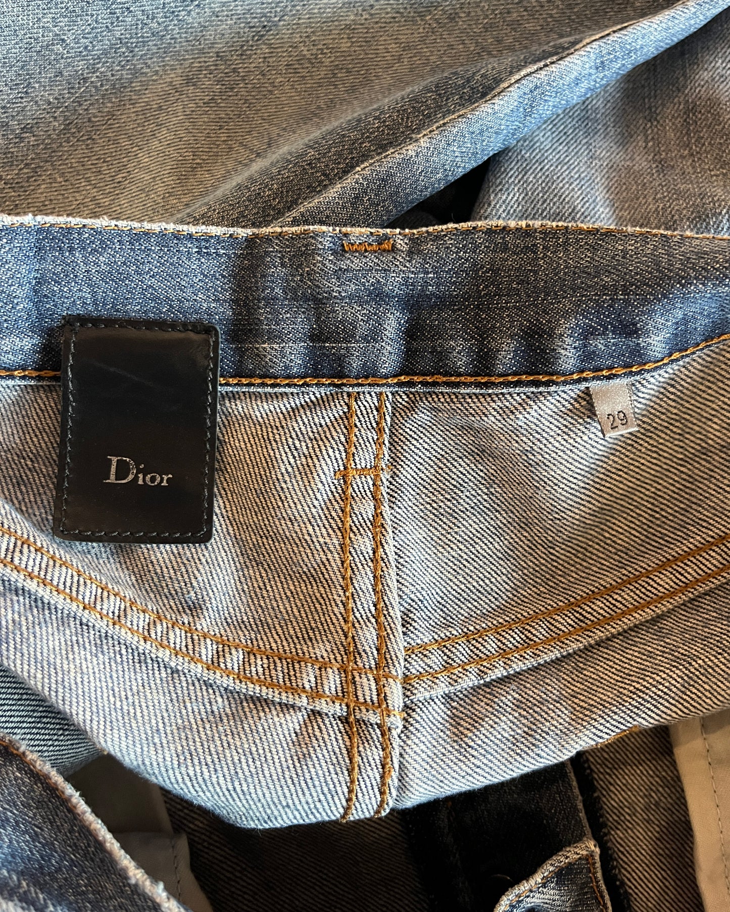 DIOR HOMME WASHED DENIM