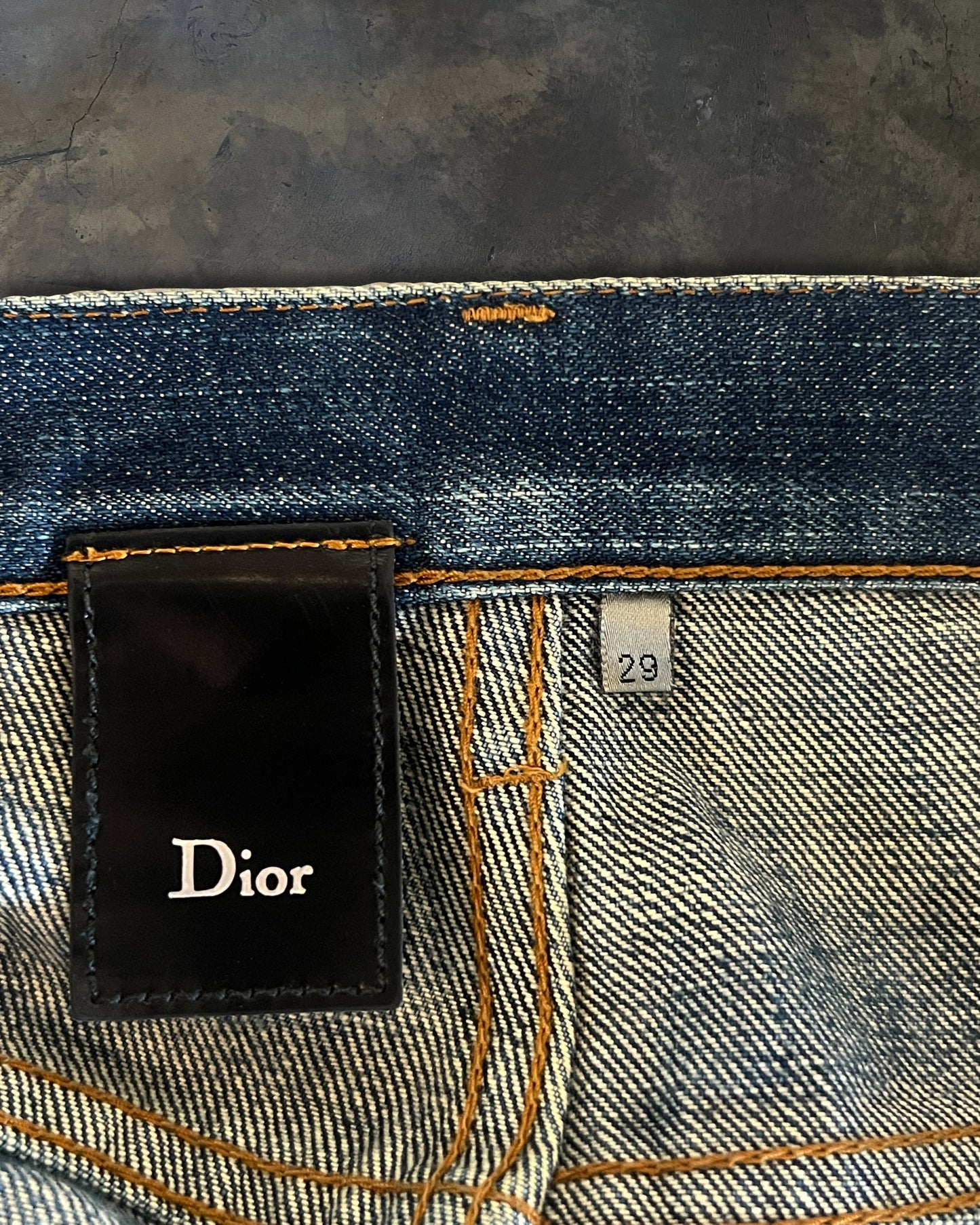 DIOR HOMME AW2008 ' LUMIERE DU NORD ' WASHED DENIM