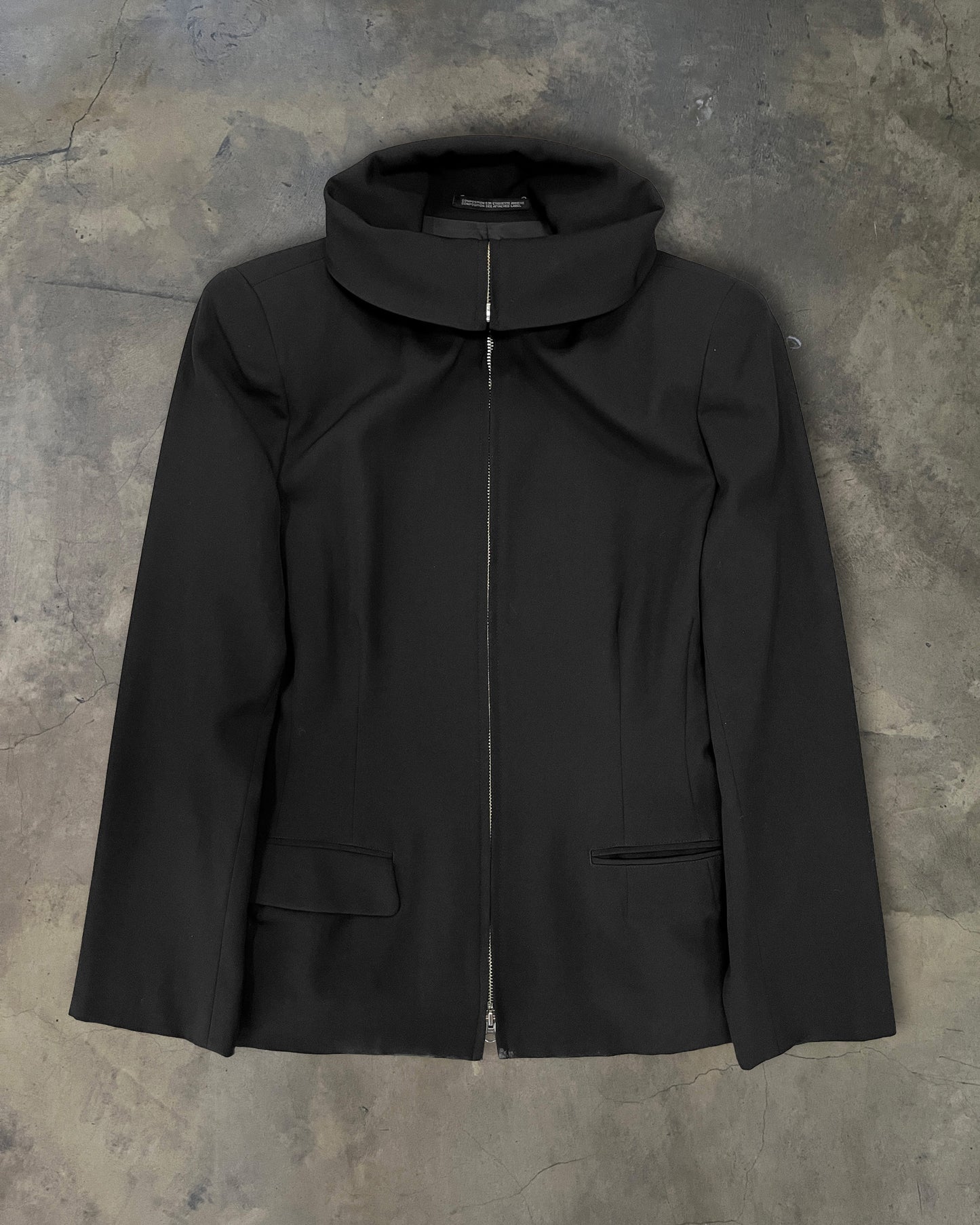 YOHJI YAMAMOTO AW2000 WOOL GABARDINE ZIP UP JACKET