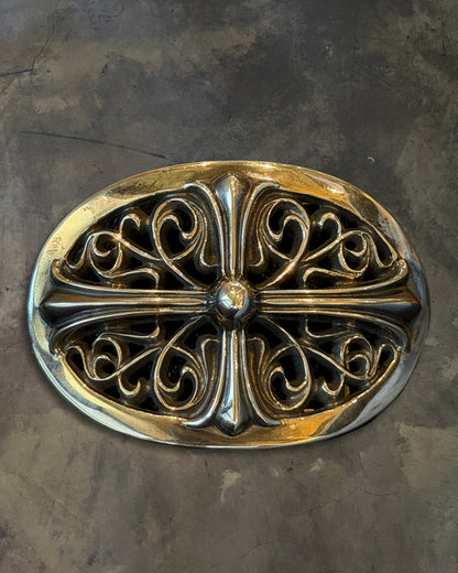 CHROME HEARTS OVAL CROSS BUCKLE + STRAP