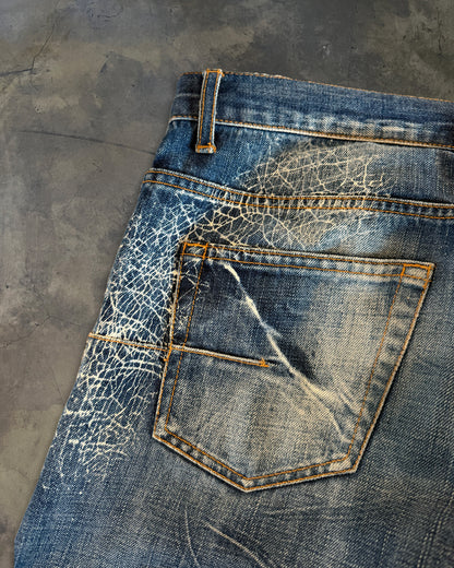 DIOR HOMME SS2007 SPIDERWEB DENIM