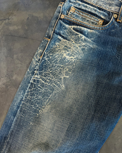 DIOR HOMME SS2007 SPIDERWEB DENIM