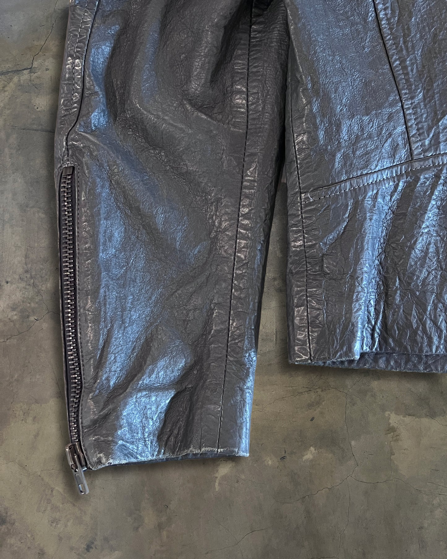 MAISON MARTIN MARGIELA SS2014 5-ZIP LEATHER JACKET