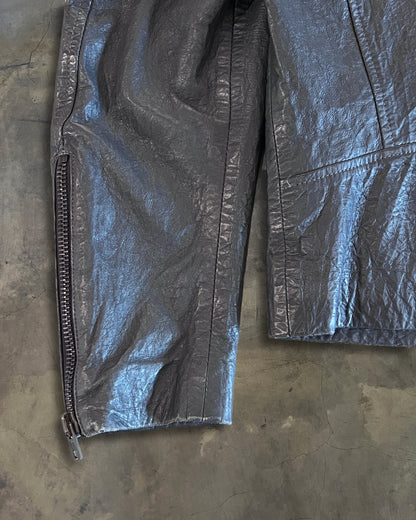 MAISON MARTIN MARGIELA SS2014 5-ZIP LEATHER JACKET