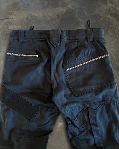 DOLCE GABBANA AW2003 BONDAGE PARACHUTE CARGO PANTS