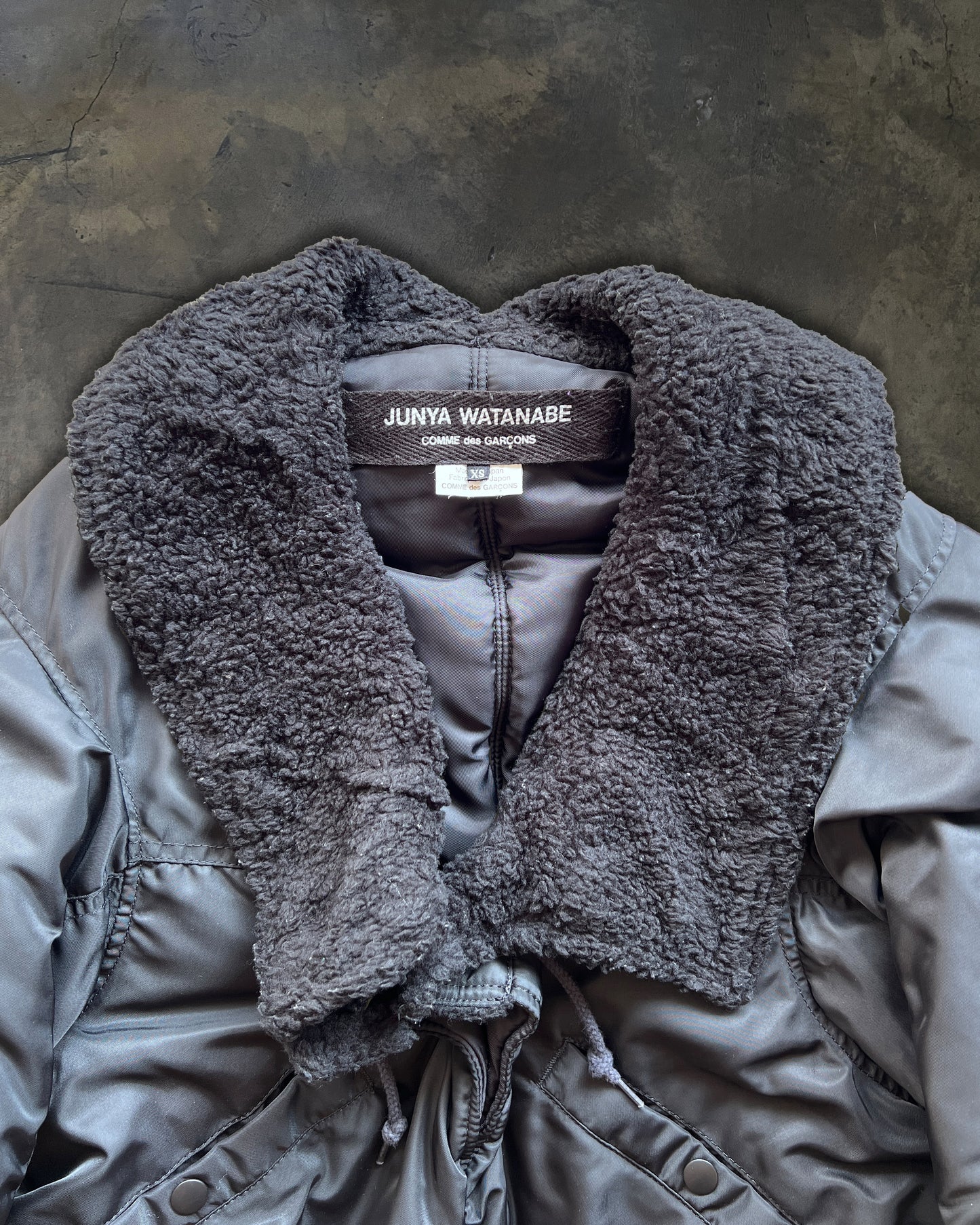 JUNYA WATANABE CROPPED PUFFER BOMBER JACKET