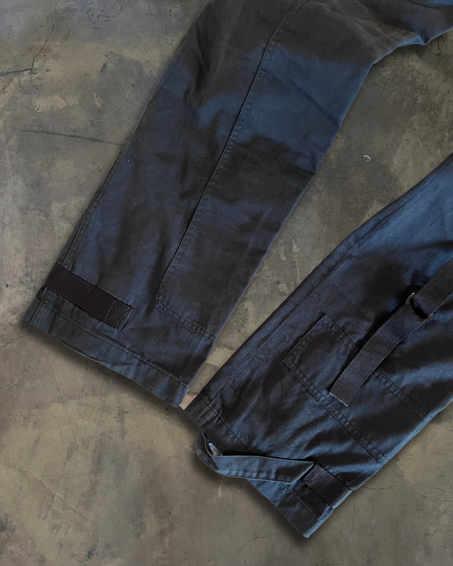 DOLCE GABBANA AW2003 BONDAGE PARACHUTE CARGO PANTS