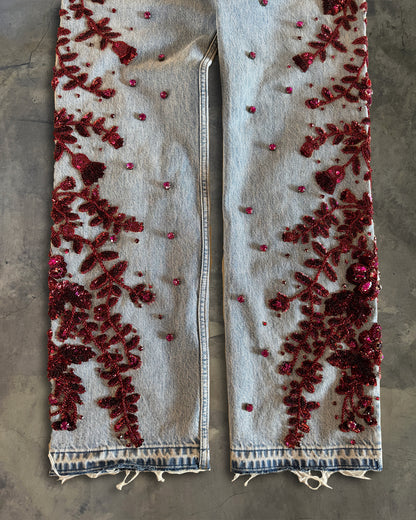 GUCCI SALON SS2023 EMBELLISHED JEANS