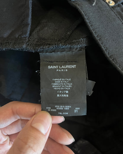 SAINT LAURENT SS2015 D02 FIVE ZIPPER DENIM