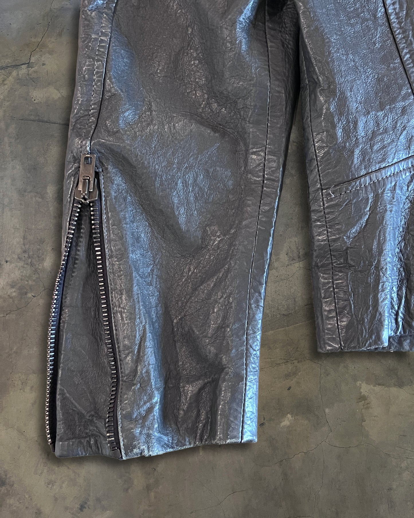 MAISON MARTIN MARGIELA SS2014 5-ZIP LEATHER JACKET