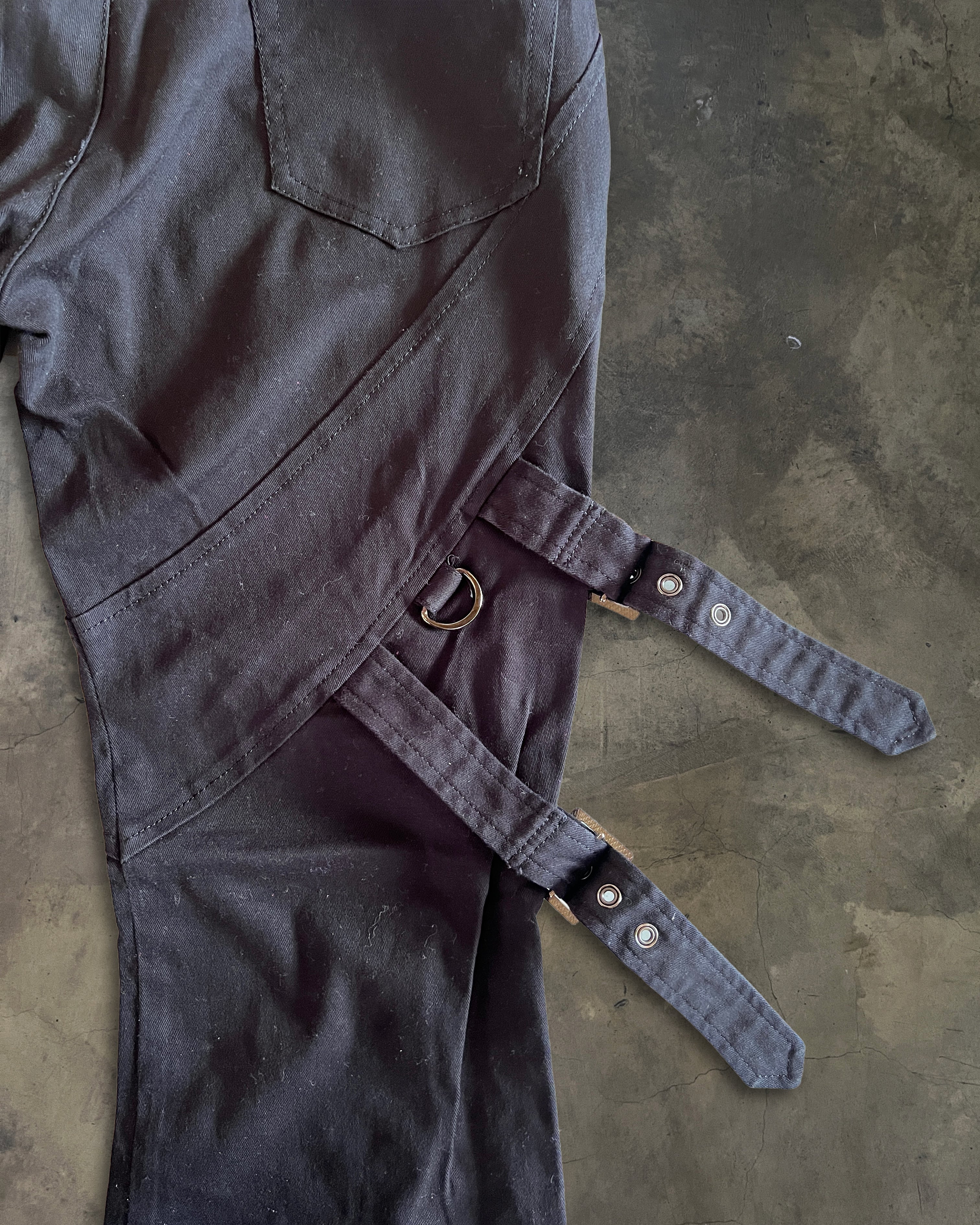 BLACK PEACE NOW BONDAGE PANTS – glam archive