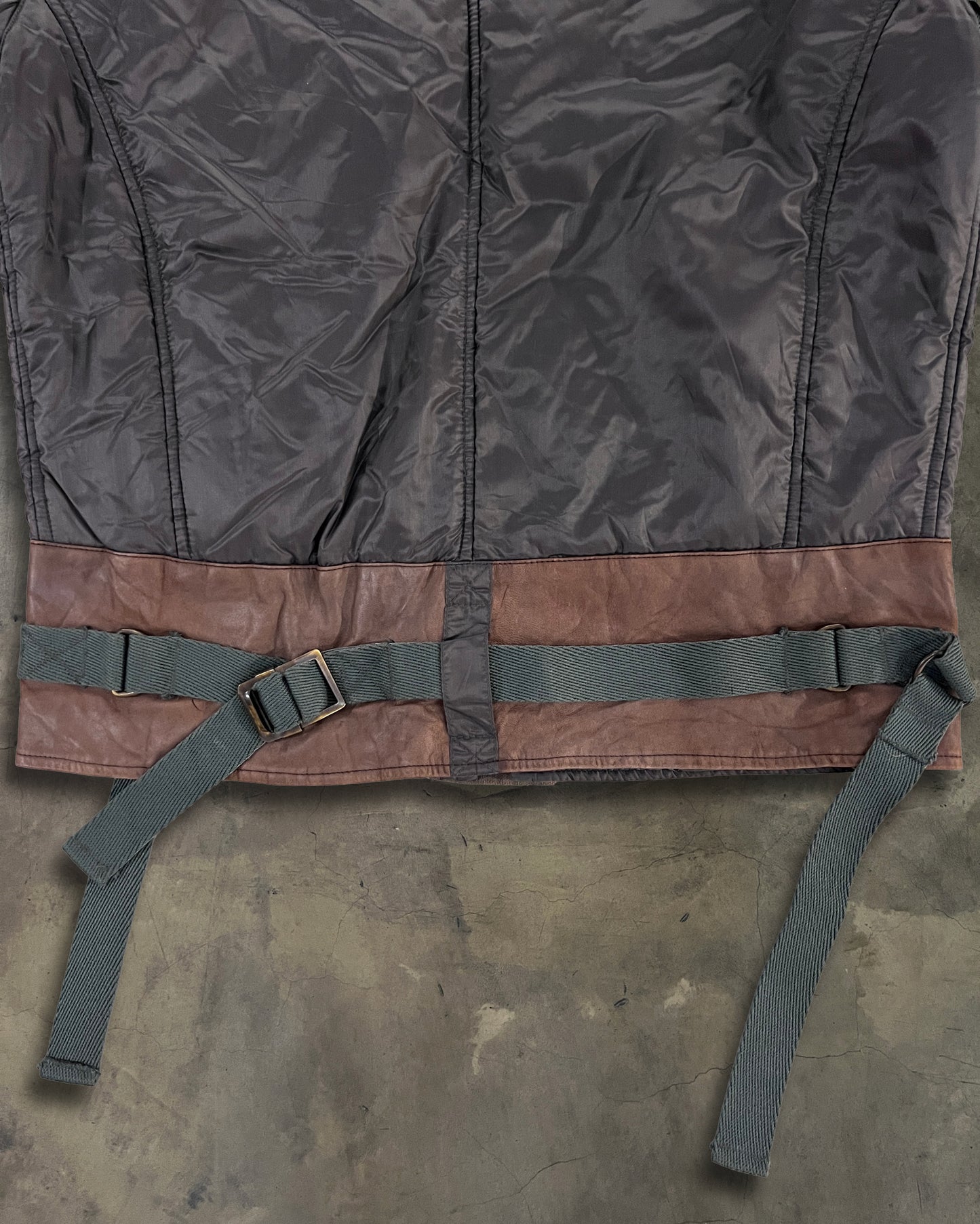 DOLCE GABBANA 2003 MILITARY BONDAGE BOMBER