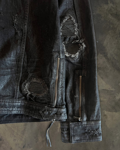 14TH ADDICTION DENIM BIKER JACKET