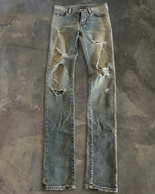 SAINT LAURENT 2016 CRASH DENIM