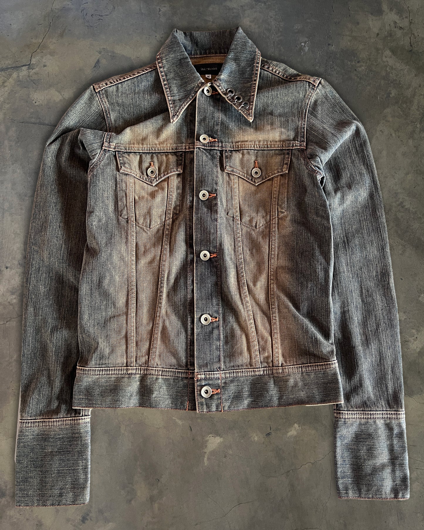 2000S LED RECHWE DALLAS PIERCED DENIM JACKET