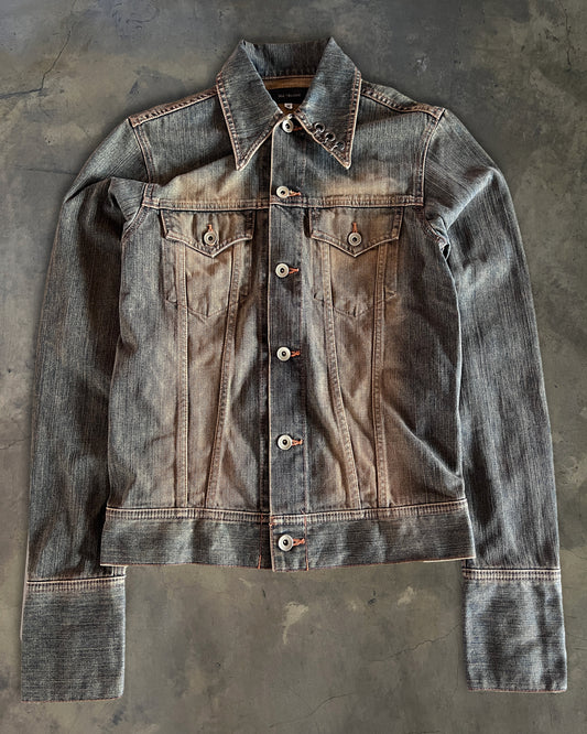 2000S LED RECHWE DALLAS PIERCED DENIM JACKET