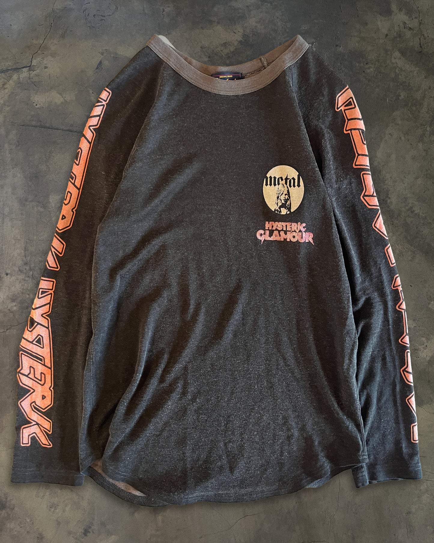 90's HYSTERIC GLAMOUR "FIGHT CLUB PROMO" RAGLAN LONGSLEEVE