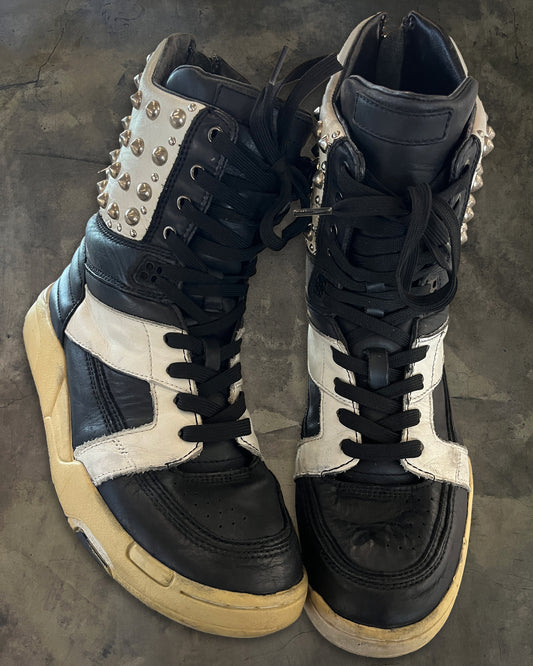 DIET BUTCHER STUDDED MEGA HIGH TOPS