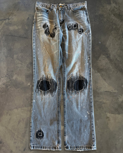 NUMBER (N)INE FW2001 BORO PAINTER DENIM