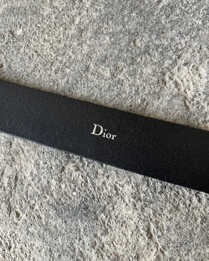 DIOR HOMME AW2002 "REFLEXION" DOUBLE BUCKLE LEATHER BELT