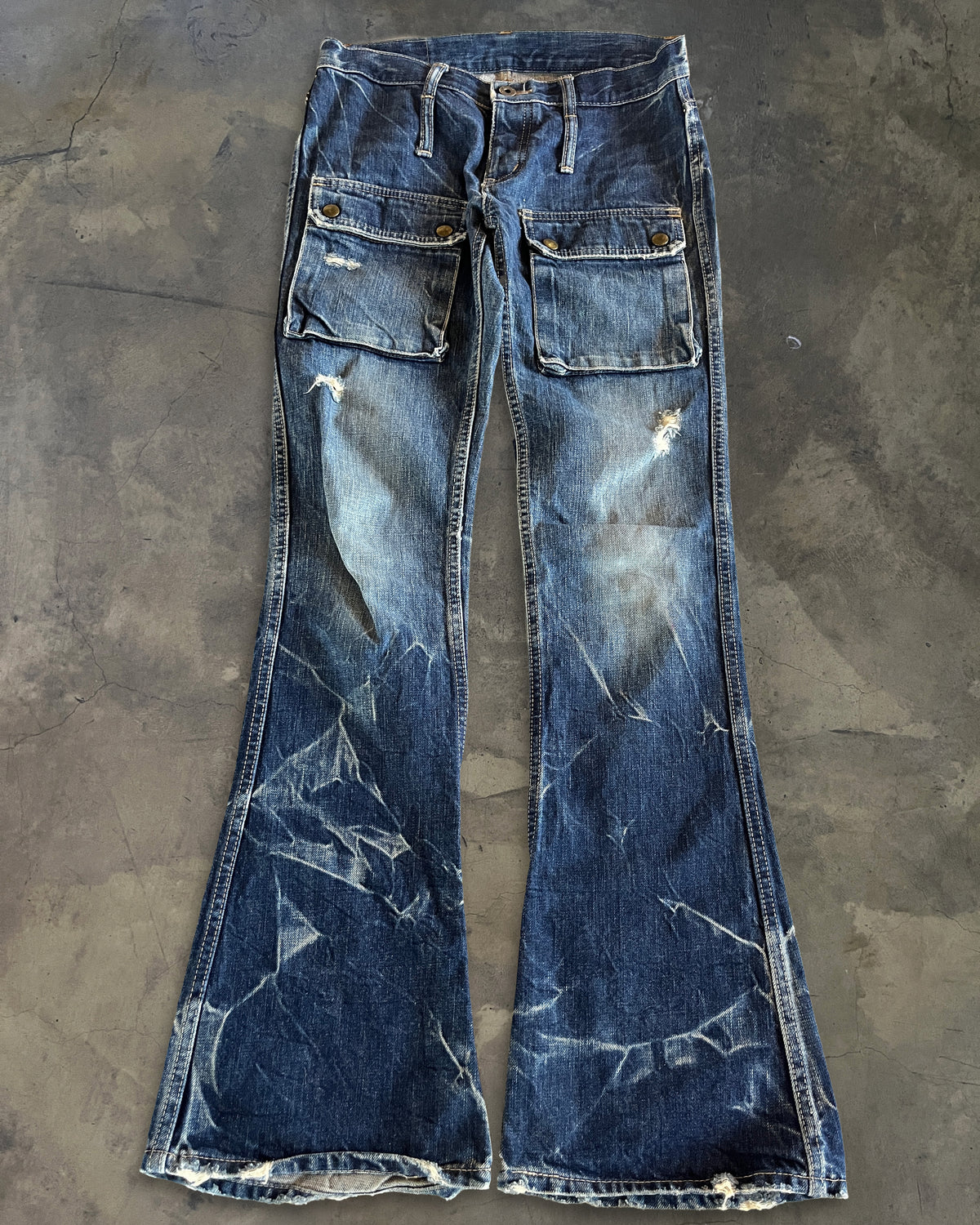 HYSTERIC GLAMOUR DOUBLE POCKET FLARED DENIM – glam archive