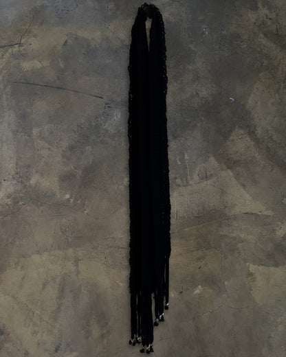 UNDERCOVER AW2003 "PAPERDOLL" WOOL KNIT SKULL SCARF