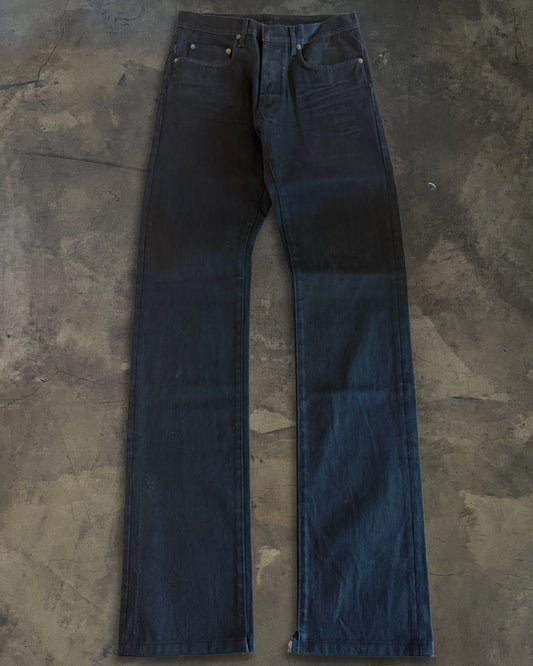 DIOR HOMME AW2004 'VICTIM OF THE CRIME' WHISKERED BOOTCUT DENIM