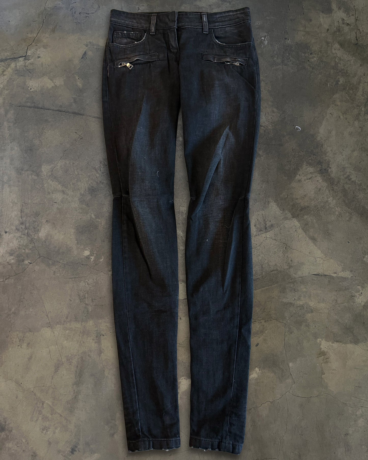 BALMAIN BIKER DENIM