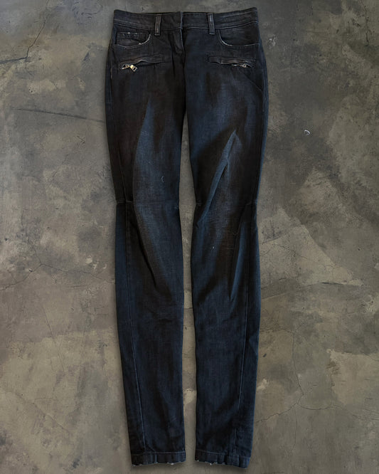 BALMAIN BIKER DENIM