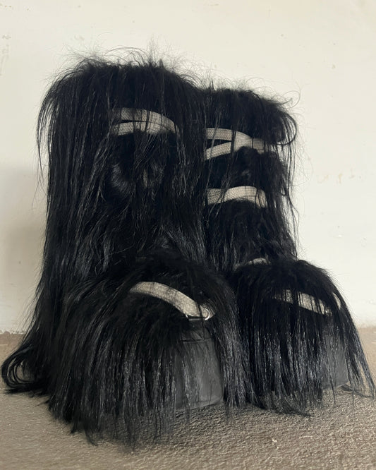 RICK OWENS FW2024 PORTERVILLE LUNAR MEGA TRACTOR BOOTS