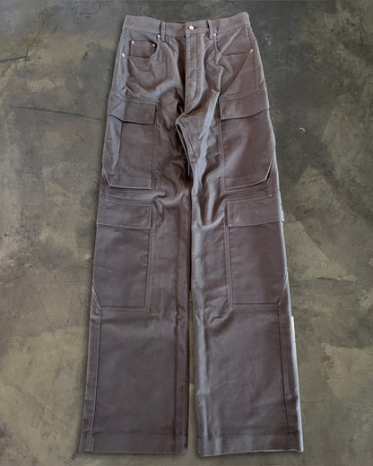 RICK OWENS FW2025 "CONCORDIANS" DUST DOUBLE CARGO PANTS