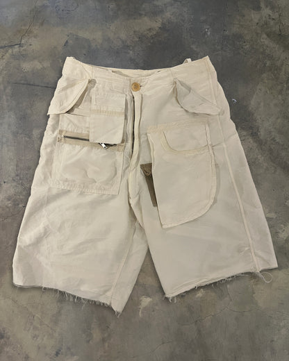 RICK OWENS SS2003 ‘SUCKERBALL’ MULTIPANELED CARGO POCKET SHORTS