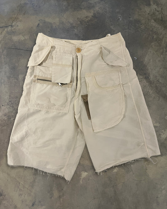RICK OWENS SS2003 ‘SUCKERBALL’ MULTIPANELED CARGO POCKET SHORTS