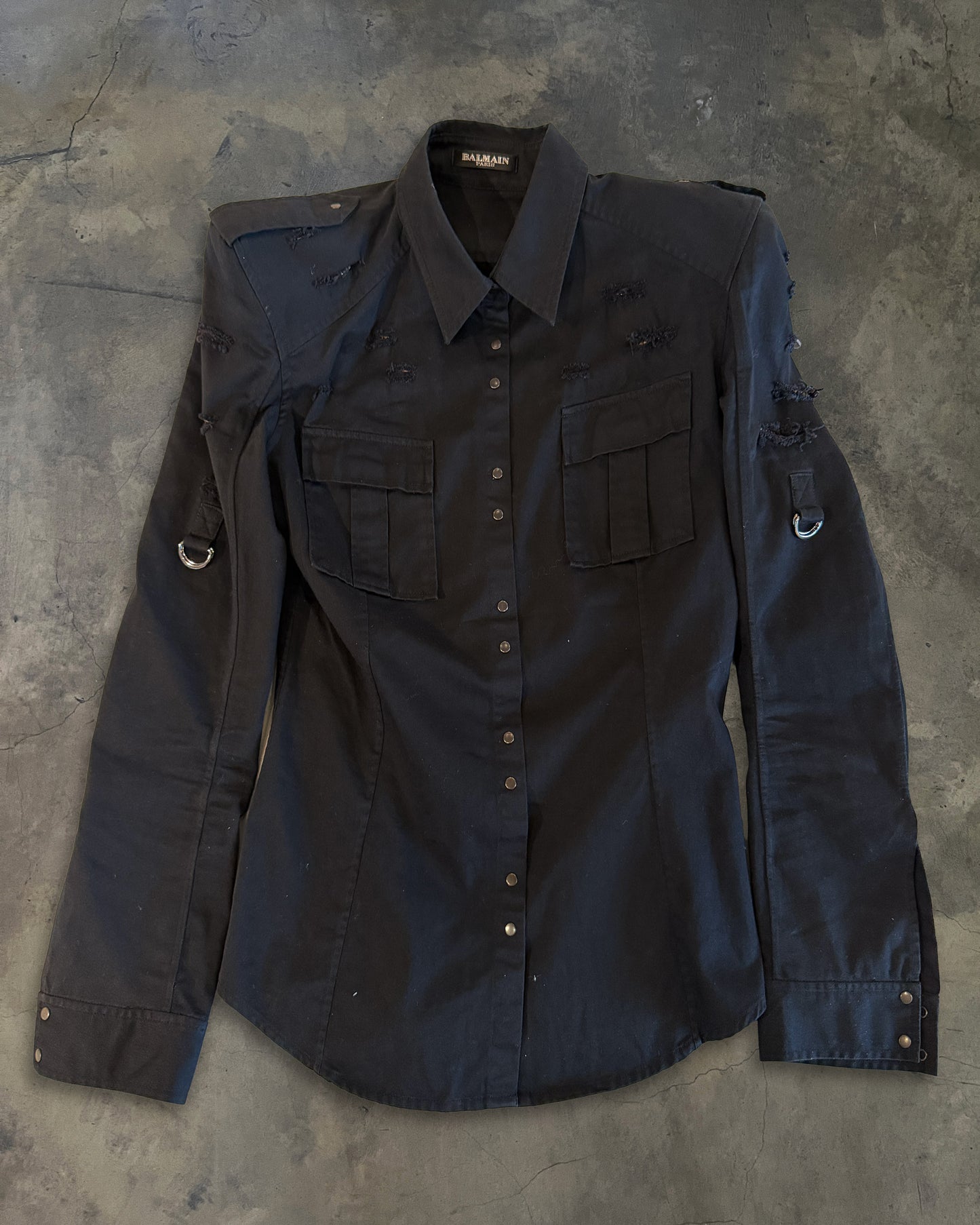 BALMAIN SS2011 EMBELLISHED SEQUIN SHIRT