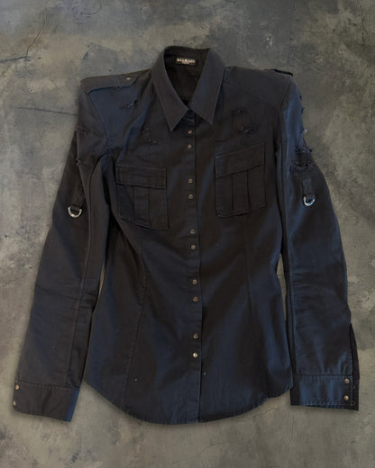BALMAIN SS2011 EMBELLISHED SEQUIN SHIRT