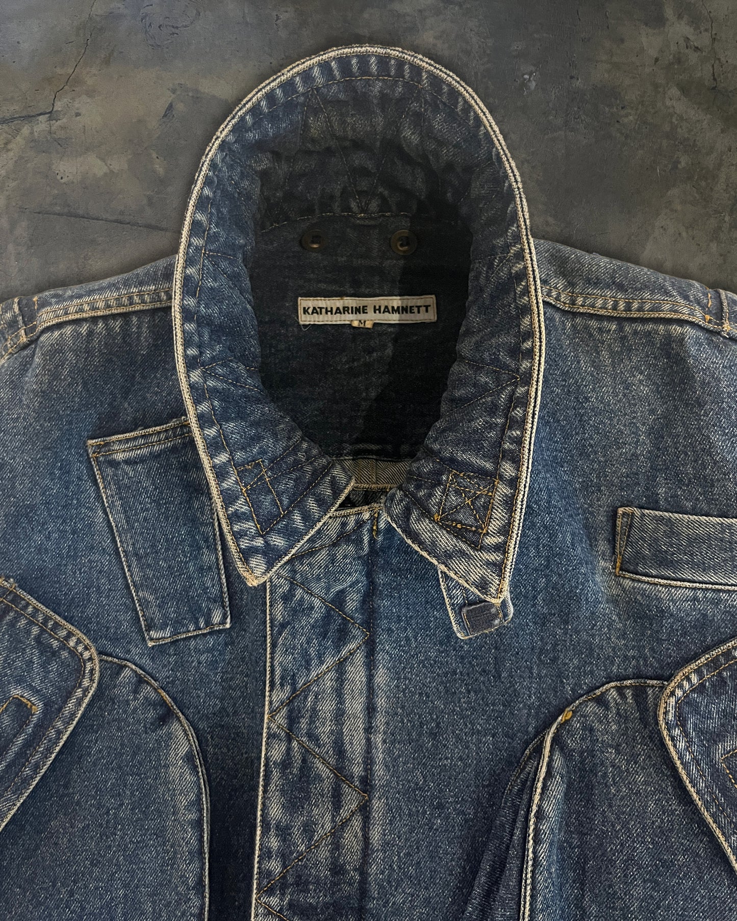 KATHARINE HAMNETT 1986 DENIM CARGO JACKET