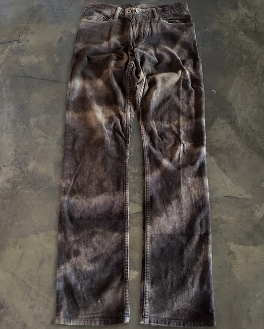 L.G.B VELOUR ACID WASH BIKER PANTS