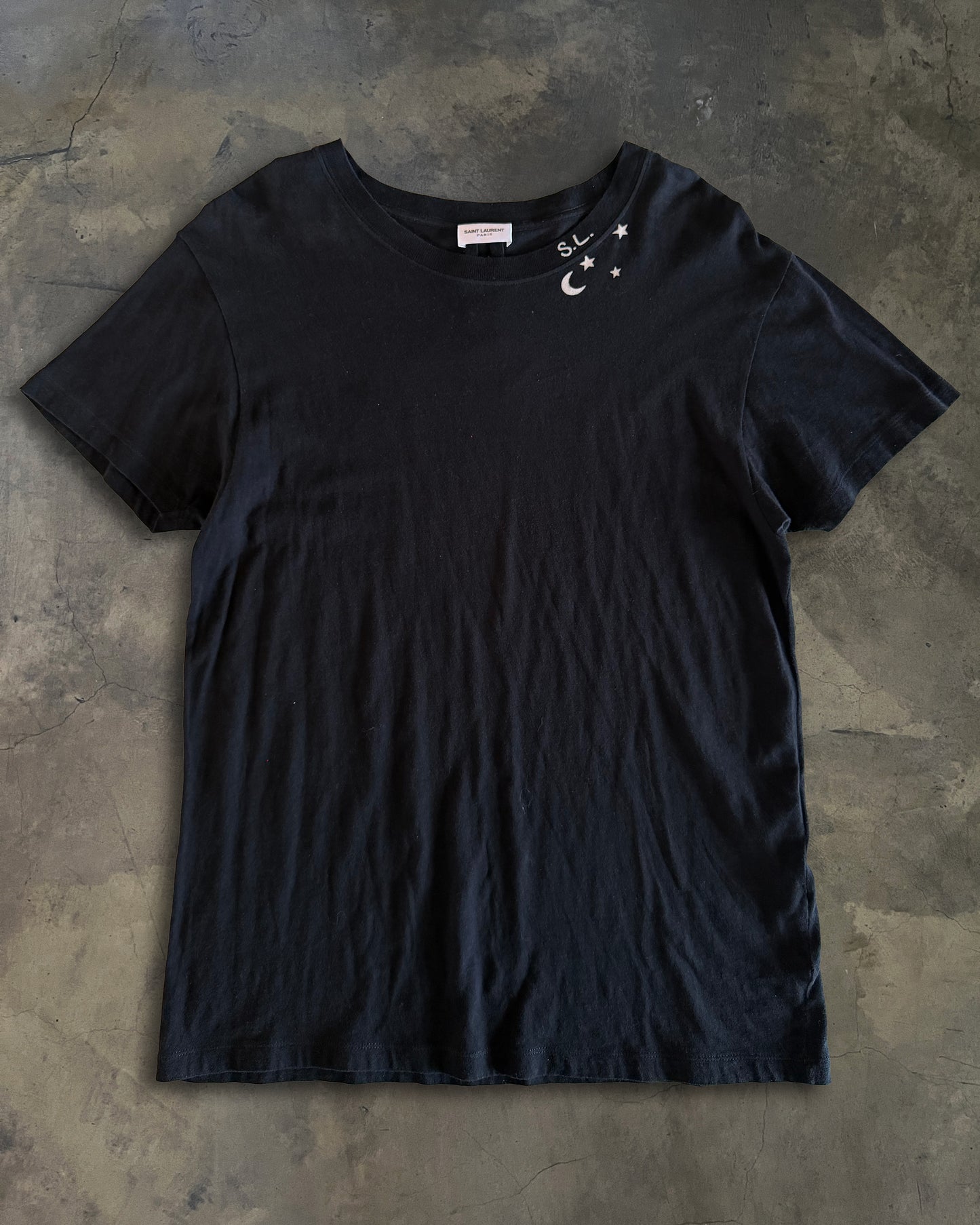 SAINT LAURENT 2016 BLACK STAR TEE