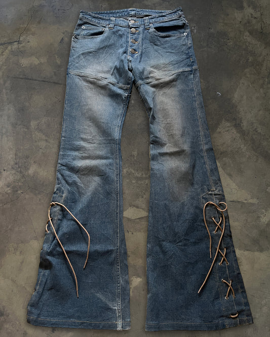 TORNADO MART LACE UP MUD WASHED DENIM
