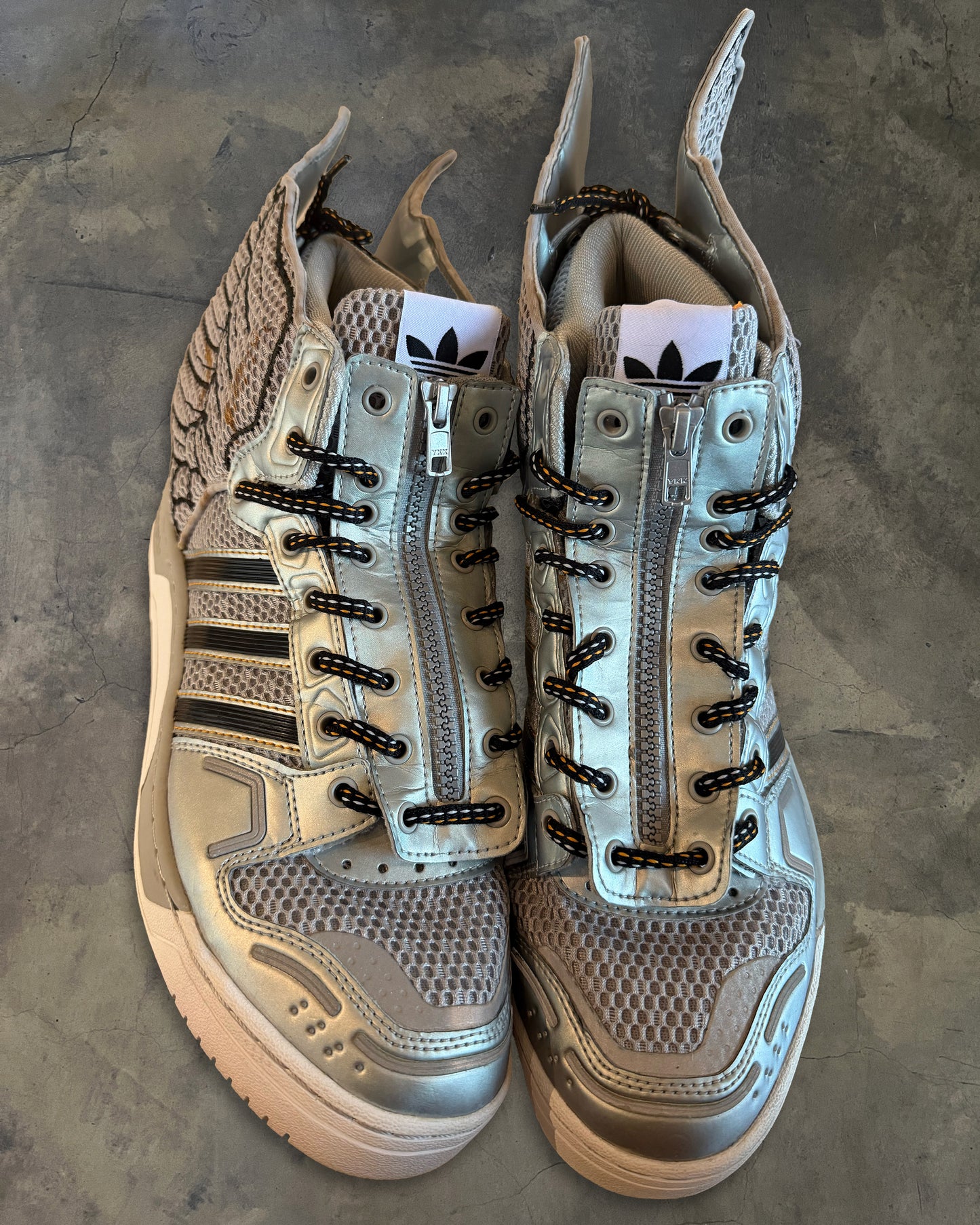 ADIDAS X JEREMY SCOTT 2.0 "METALLIC MESH" SNEAKER
