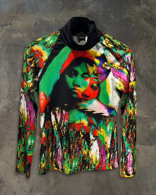 JEAN PAUL GAULTIER SS2000 PSYCHEDELIC TURTLENECK