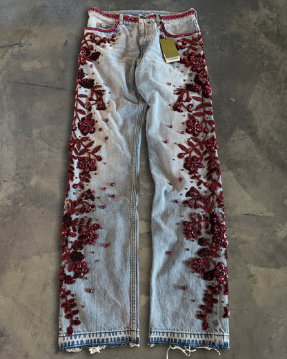 GUCCI SALON SS2023 EMBELLISHED JEANS