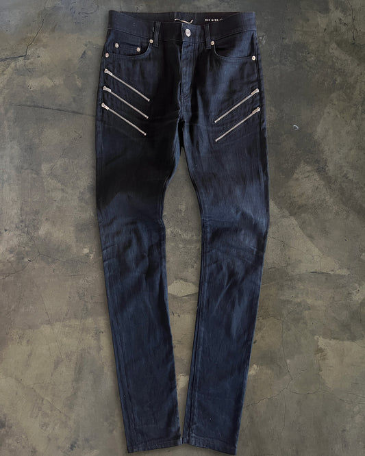 SAINT LAURENT SS2015 D02 FIVE ZIPPER DENIM