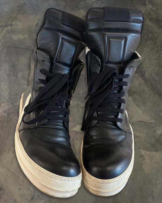 RICK OWENS HIGH TONGUE GEOBASKET 45.5