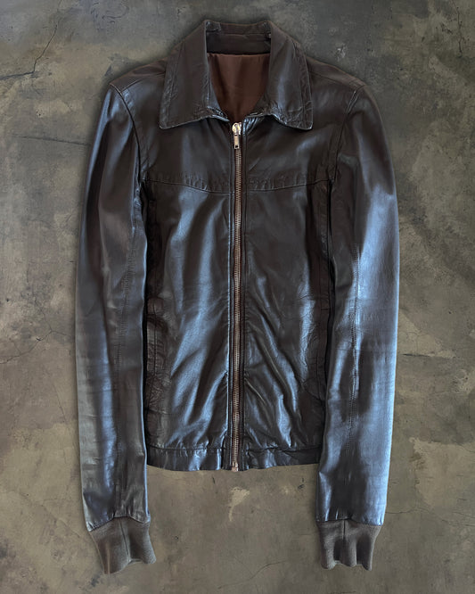 RICK OWENS SS2008 "STAG" LEATHER JACKET