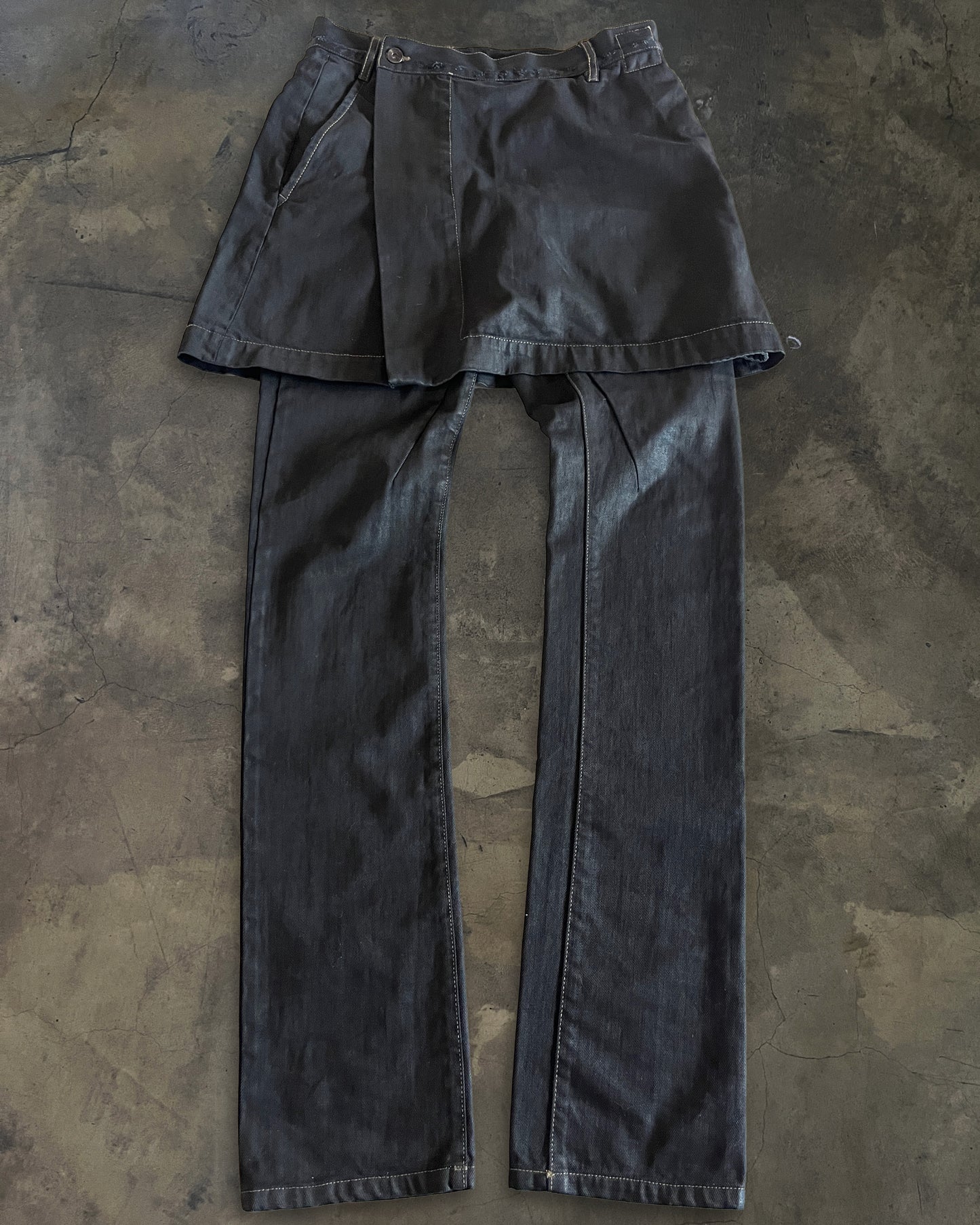 RICK OWENS FW2011 "LIMO" KILTED DETROIT DENIM