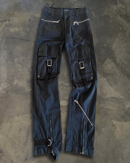 DOLCE GABBANA AW2003 BONDAGE PARACHUTE CARGO PANTS