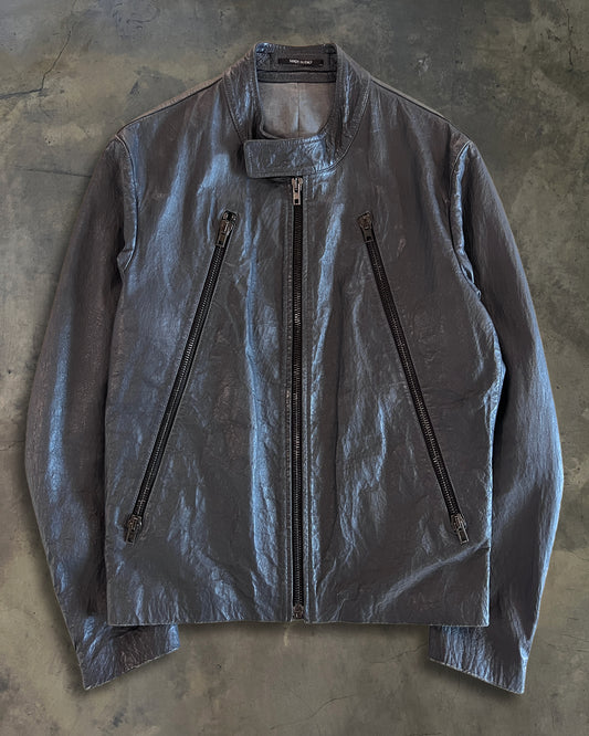 MAISON MARTIN MARGIELA SS2014 5-ZIP LEATHER JACKET