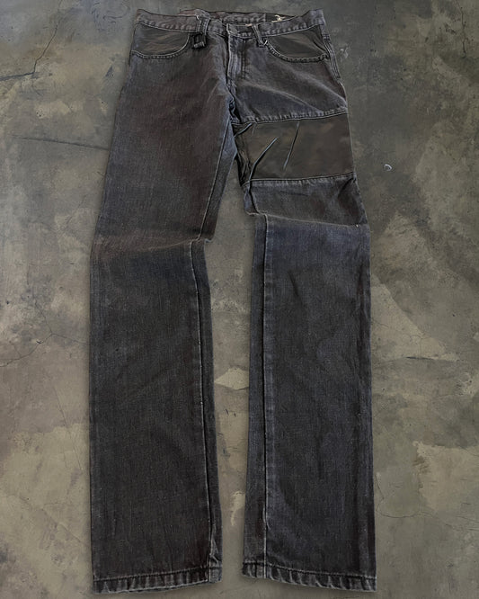 ROEN X SEMANTIC DESIGN LEATHER PATCH DENIM