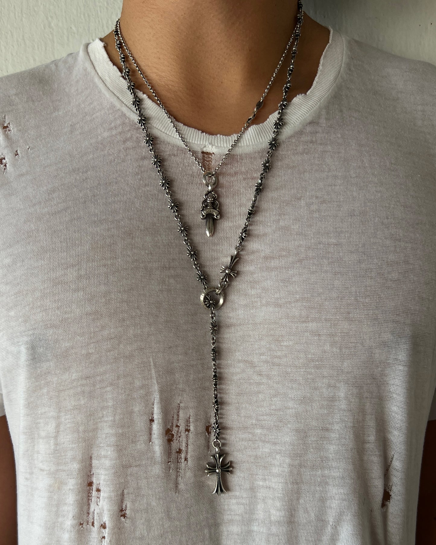 CHROME HEARTS TINY-E ROSARY